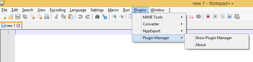 notepad++ plugin manager not showing any plugins